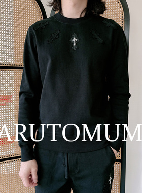 小姐姐全球购ED HARDY 十字拼贴刺绣 五金 套头卫衣 男款25春Z045