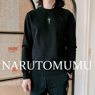 小姐姐全球购ED HARDY 十字拼贴刺绣 五金 套头卫衣 男款25春Z045