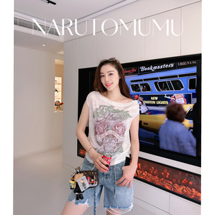 刺青印花 26夏05 小姐姐全球购ED 复古 T恤 女款 薄款 HARDY 雪花