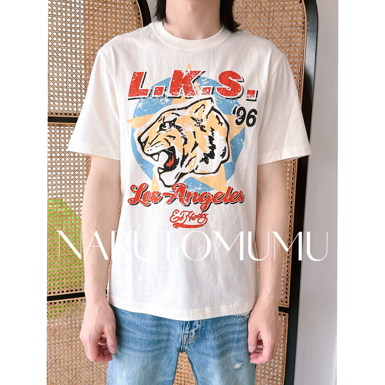 小姐姐全球购ED HARDY 复古虎头海报印花 短袖T恤 男款 26春01