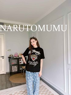 HARDY 女款 满钻虎头印花 T恤 24秋Z04 珍珠短袖 小姐姐全球购ED