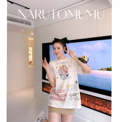 小姐姐全球购ED HARDY 刺青满身印花 短袖宽松T恤 女款26夏02