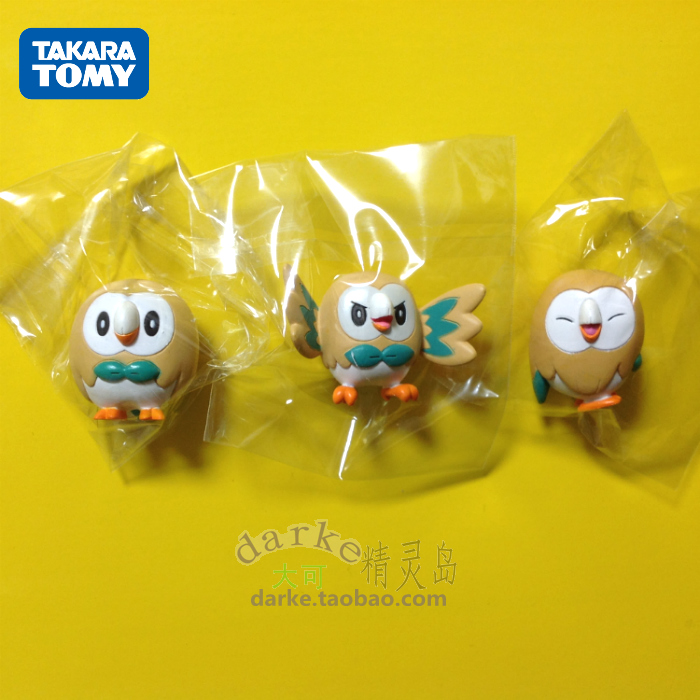 精灵宝可梦阿罗拉木木枭手办模型