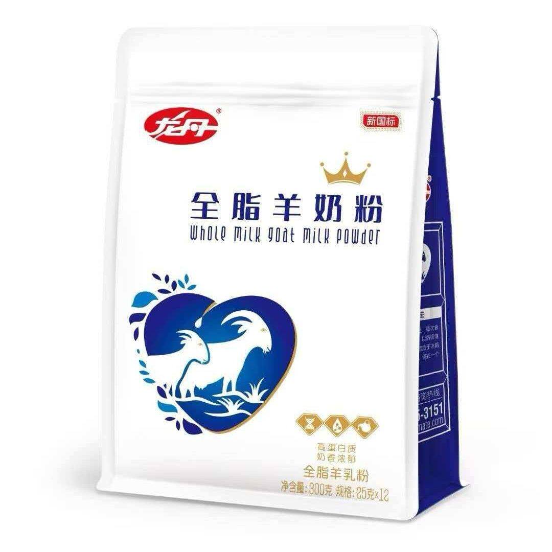 龙丹全脂羊奶粉300g/袋全家羊奶粉成人中老年小孩羊奶粉25年12月