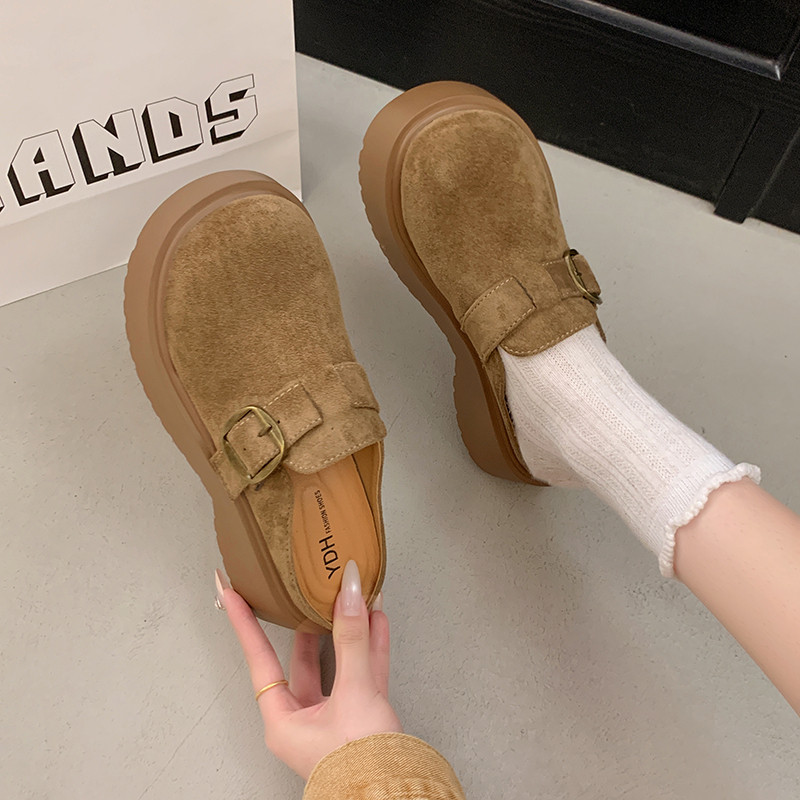 新款厚底增高显瘦圆头包头拖女鞋小个子增高拖鞋女外穿百搭厚底拖,女鞋,勃肯鞋/软木鞋,淘宝优惠券,粉丝福利购,淘宝优惠卷