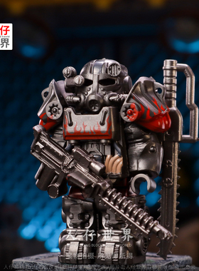 第三方辐射动力装甲乐T60机甲机器人积木小人仔益智拼装儿童玩具