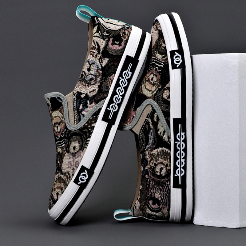 老北京一脚蹬帆布鞋休闲鞋复古