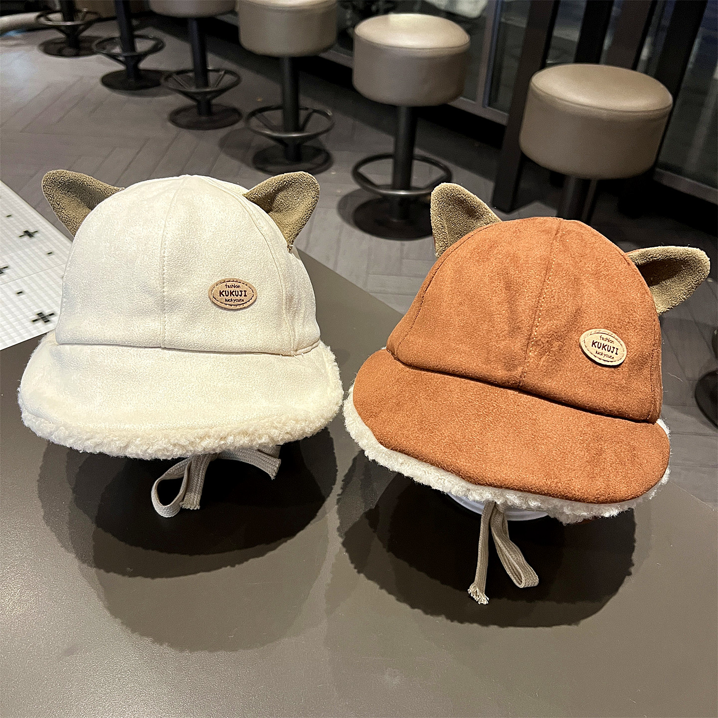 宝宝帽子秋冬季毛绒可爱雷锋帽