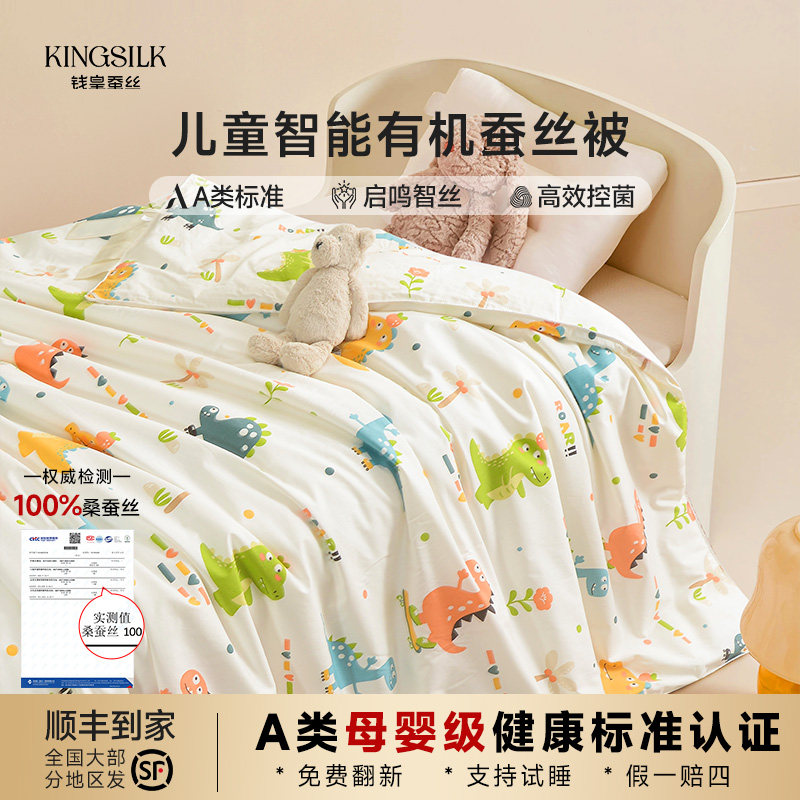 A类母婴级宝宝蚕丝被丝绵被