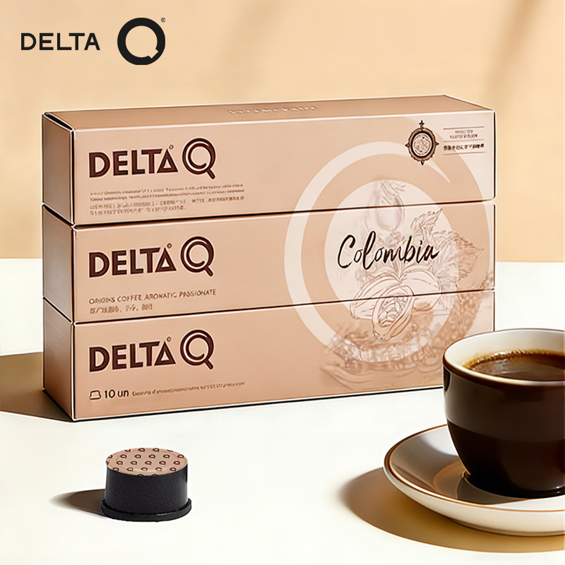 DELTA Q原装进口胶囊咖啡哥伦比亚风味美式意式浓缩10粒旗舰店