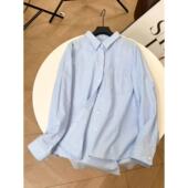 老板娘美林&清爽衬衫 &能穿到夏天&可机洗 长69 衬衫 Q240681