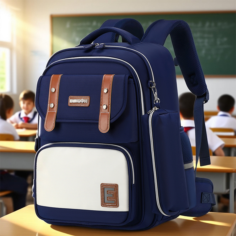 Edison爱迪生小学生书包防泼水护脊减负大容量防下坠儿童双肩背包
