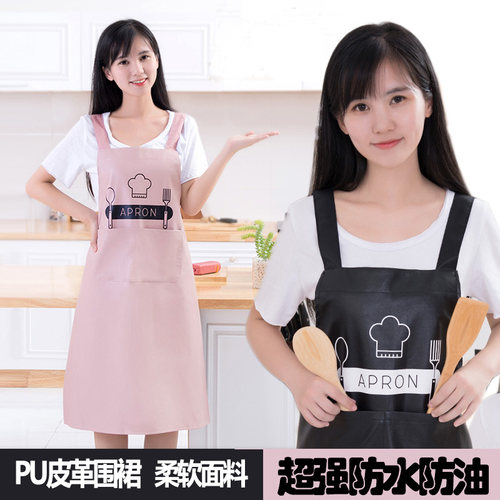皮革专业风高强度100%无袖围裙