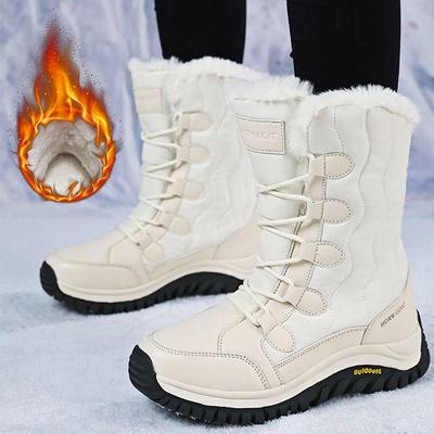 迈速虎雪地靴女加绒加厚零下防寒厚底防水东北棉鞋冬季2024年新款