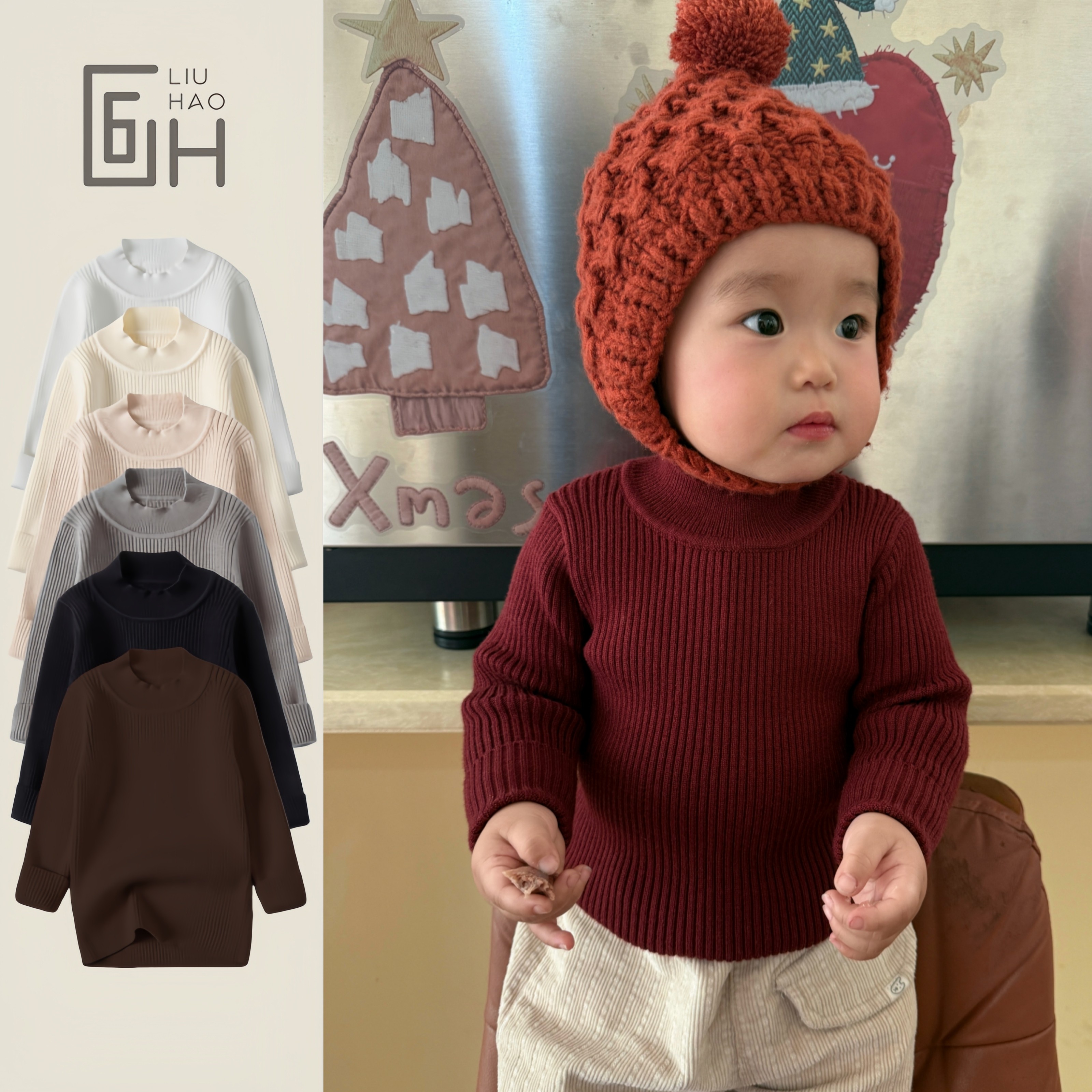 6号韩童婴儿打底毛衣男女童秋冬保暖修身针织衫宝宝套头A类上衣,童装/婴儿装/亲子装,毛衣/针织衫,淘宝优惠券,粉丝福利购,淘宝优惠卷
