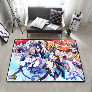 崩坏三游戏动漫地毯女武神二次元 周边八重樱崩坏3rd进门地垫客厅