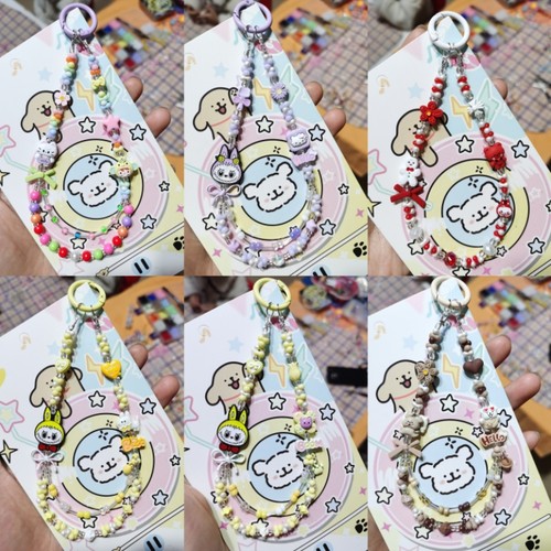 DIY合金可爱小熊手机挂绳