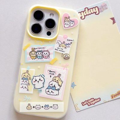 乌萨奇吉伊适用苹果16promax果冻二合一15pro磨砂17AIR手机壳1617