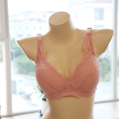 蕾丝简约无钢圈薄杯聚拢