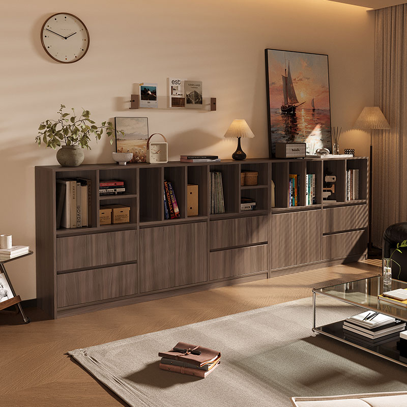 檀奥ENF板材中古风多功能书柜