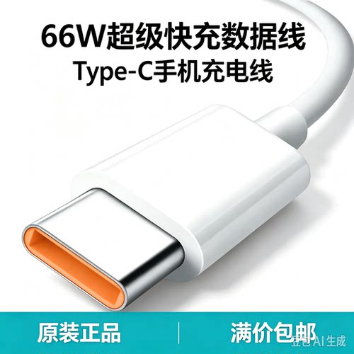 适用华为Mate40Pro数据线100w超级快充6A充电线Nova8se加长2米1米