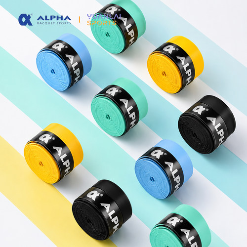 Alpha阿尔法吸汗带网球拍手胶绑带羽毛球拍吸汗胶粘性防滑透气