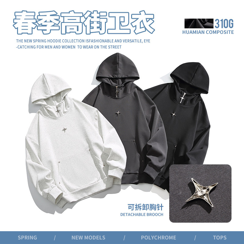 1516-3-80203-P802024年春季高街系列高街卫衣,男装卫衣,星座1516-3