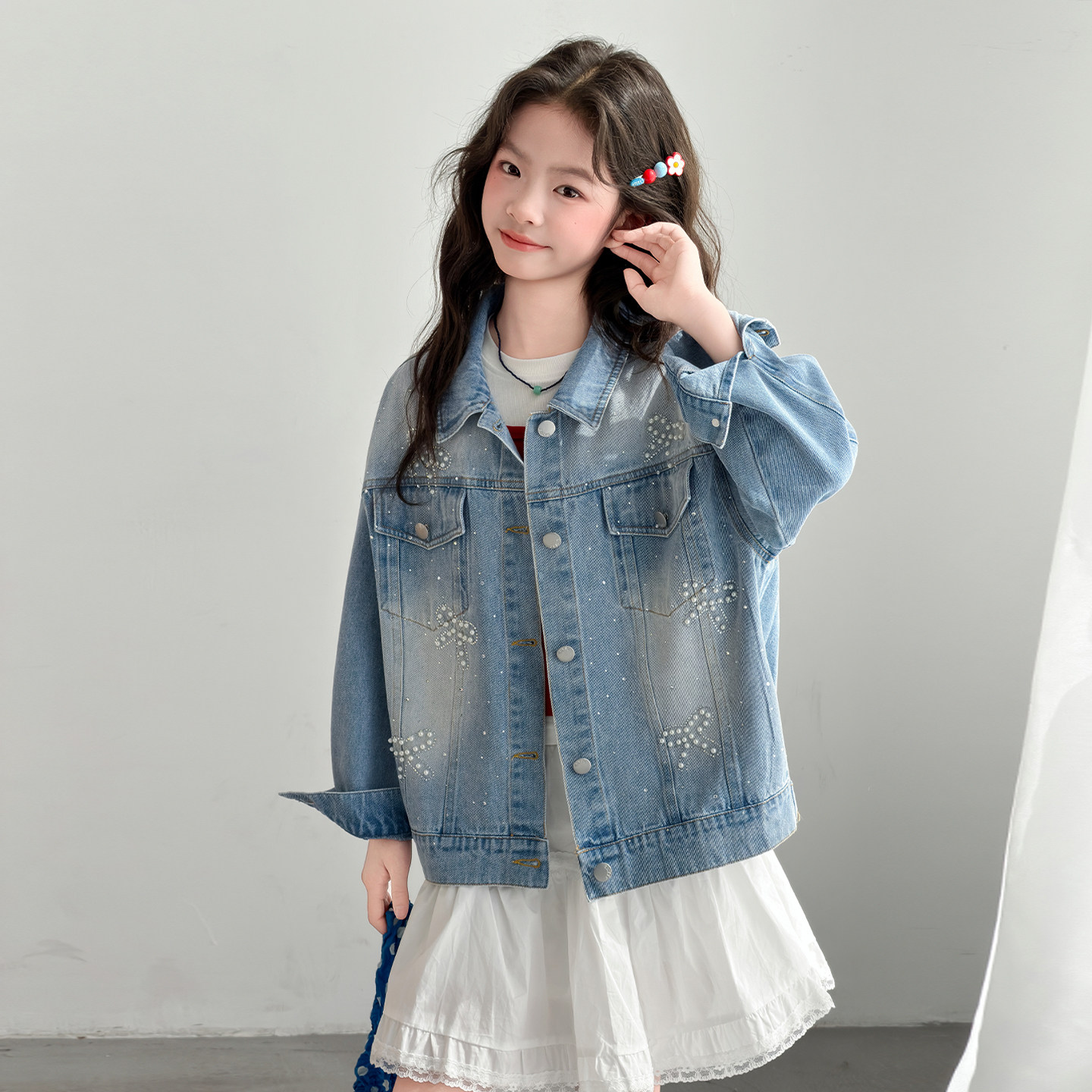 2026新款女童牛仔夹克外套春秋款图片