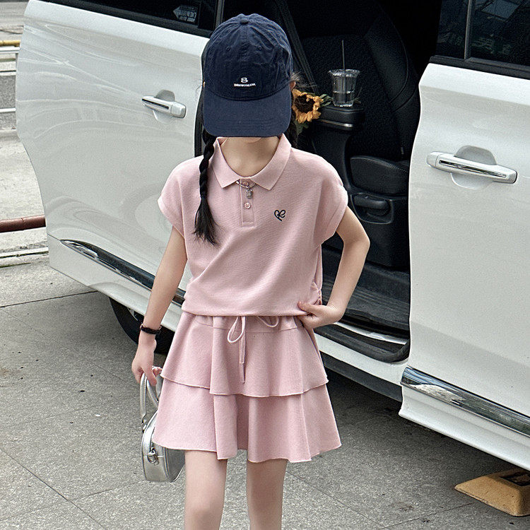 女童夏季无袖套装2026新款韩版休闲运动装裙裤两件套中大童洋气潮