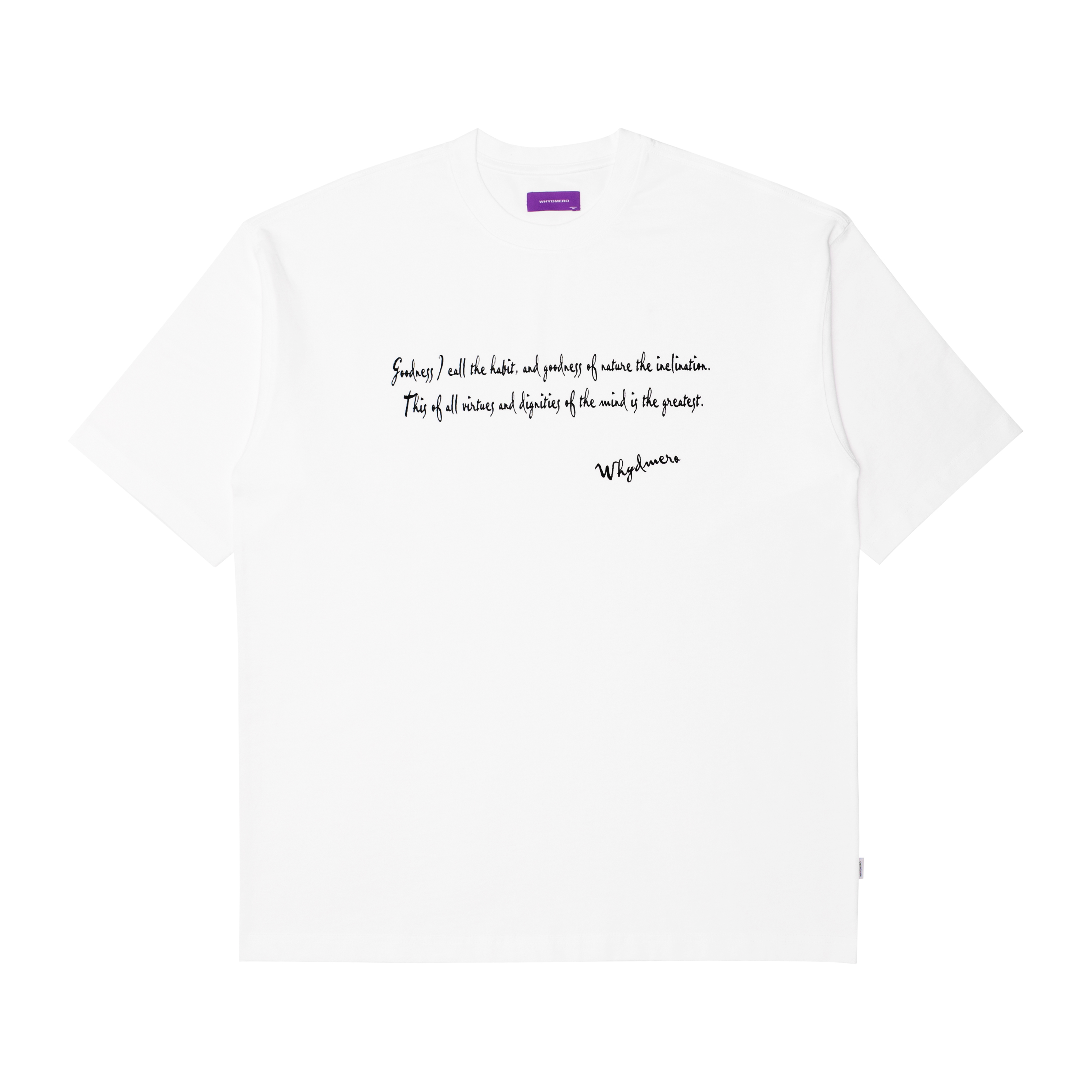 WHYDMERO纯棉宽松和平主题TEE