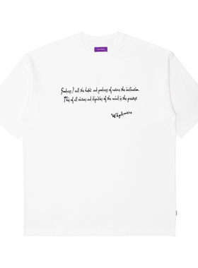 WHYDMERO 22S/S『PURPLE LINE』SLOGAN TEE 标语短袖 同款
