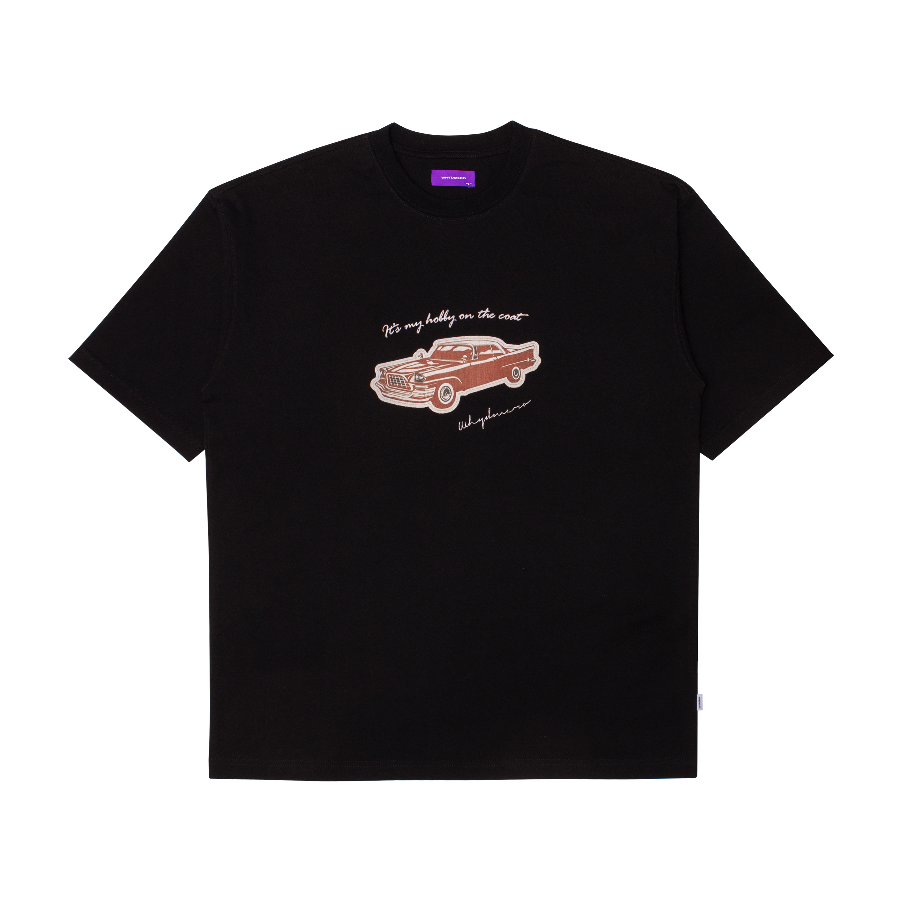 WHYDMERO纯棉宽松复古车主题TEE
