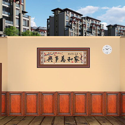 高清led大屏幕图片小品舞台剧老爸客厅背景静态jpg-psd可编辑舞台