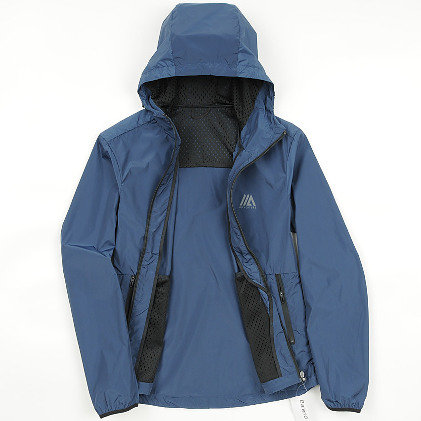 Baleno班尼路男款连帽轻薄外套春秋速干防晒衣长袖夹克88037558