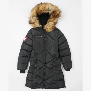 男女童半大款棉服2 毛领中厚秋冬外套 非羽绒上衣中大童 外贸原单