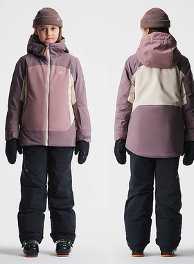 北美ORAGE 女童青少年滑雪套装 儿童上衣服裤夹棉单双板 外贸原单