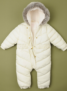 英国FRED&FLO 爬爬服 男女宝宝连体衣冬季外穿新生婴幼儿外出抱衣