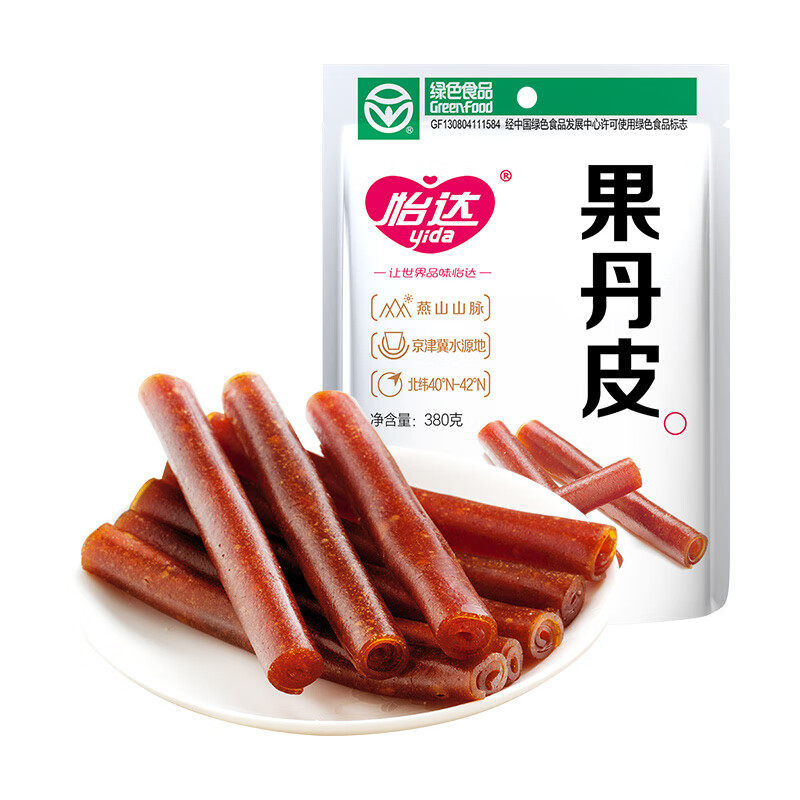 怡达蜜饯果脯山楂卷果丹皮380g/袋