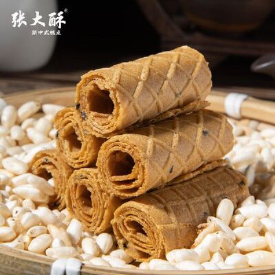 比比赞（BIBIZAN）手工鸡蛋卷酥奶香味520g