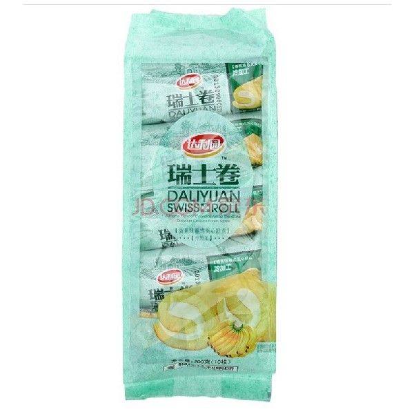 达利园瑞士卷香蕉味200g*2饼干蛋糕卷零食早餐年货面包办公室点心
