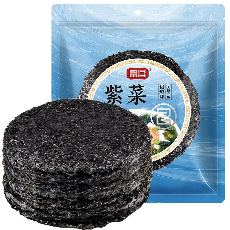 富昌紫菜40g福建特产海产干货海带虾皮紫菜蛋花汤煲汤 果肉条图片
