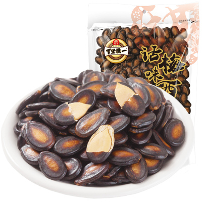 旭东百里挑一话梅味西瓜子拉链袋装188g坚果炒货休闲零食年货