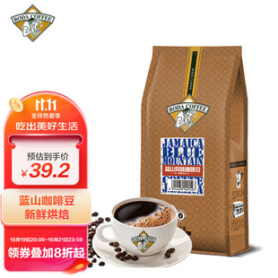 博达轻奢蓝山咖啡豆纯黑咖啡进口生豆新鲜烘焙454g