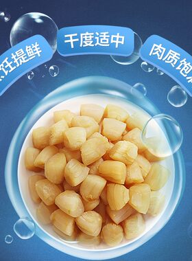 一品爽干贝148g海产干货瑶柱干贝扇贝柱肉元贝煲汤煲粥伴侣