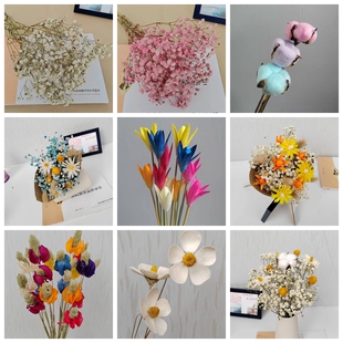 迷你小束多种云南干花真花百搭自由永生满天星紫罗兰搭配家居摆设