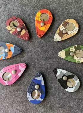 西卡xikar 迷彩系列不锈钢刀刃平口便携式雪茄剪刀