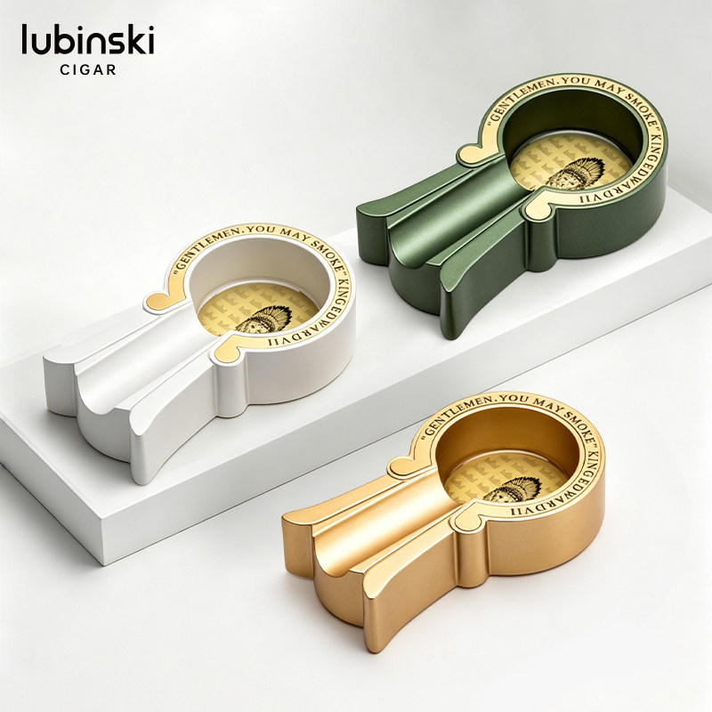 Lubinski锌合金单人位雪茄烟灰缸图片