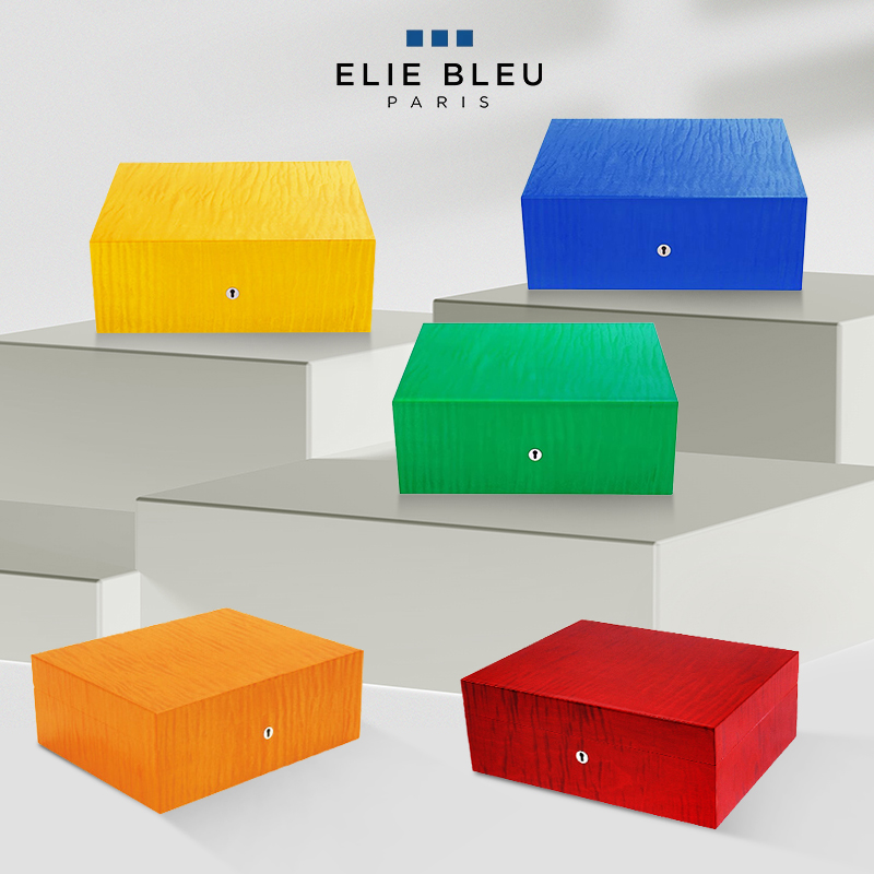 ElieBleu雪松木雪茄盒保湿盒