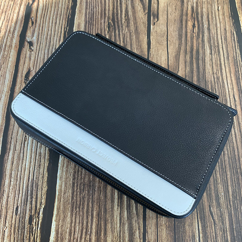 美国Project Carbon 5支装真皮雪茄手包可携带雪茄剪打火机等配件