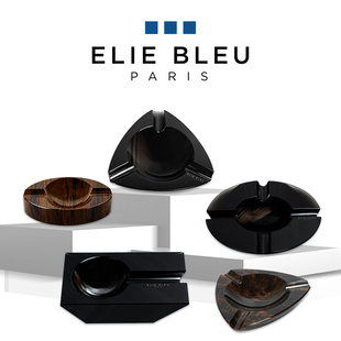 进口 正品 法国Elie Bleu雪茄烟灰缸黑曜石材质高档烟缸